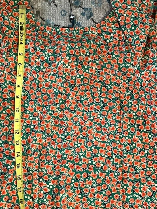 NWT Modcloth Molly Bracken Poised For Poppies Floral Ruffle Short Sleeve Dress - Picture 11 of 16